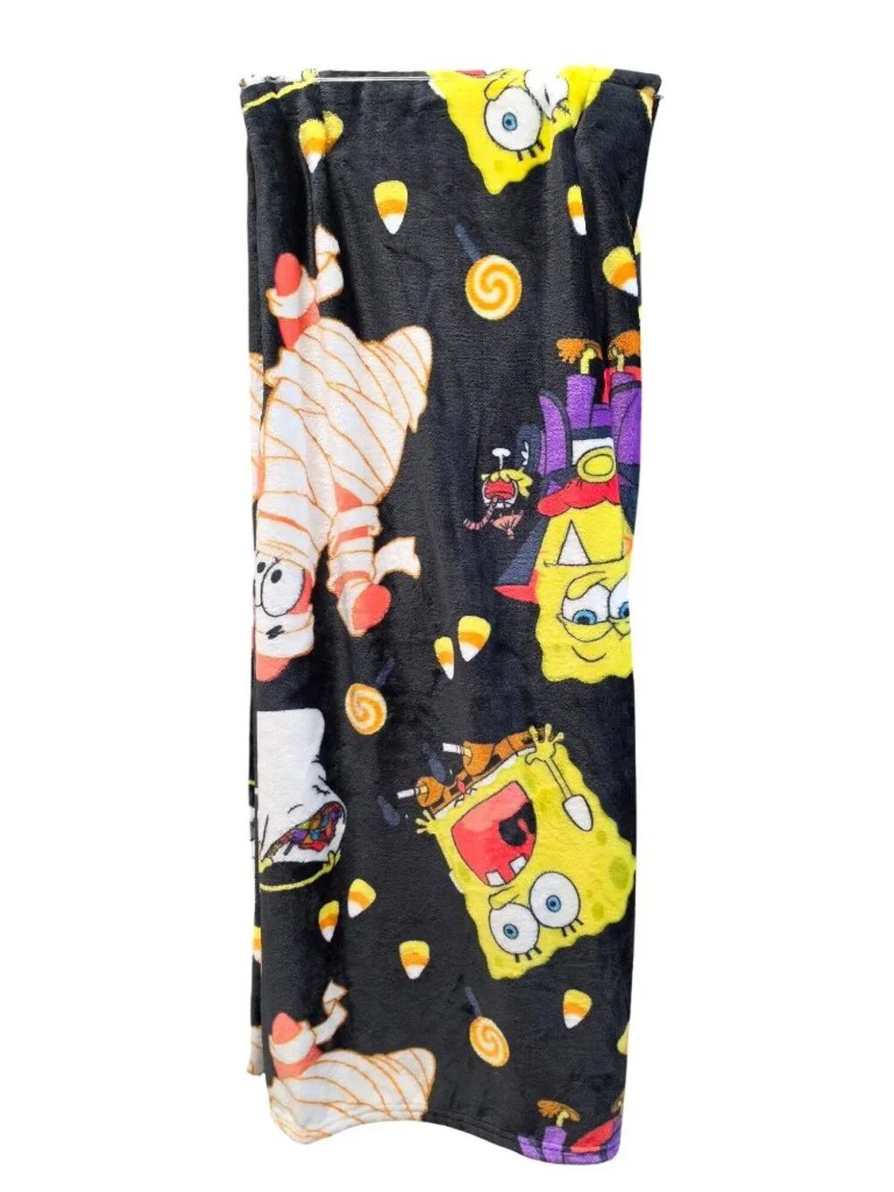 Sponge Bob Halloween Mummy Plush Throw Blanket